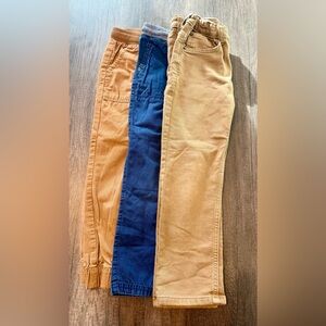 Lot of 3 - Boys Pants Size 6 - Tan and Navy